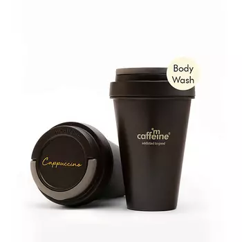 mCAFFEINE Гель для душа Кофе Капучино с миндальным молочком для мягкого отшелушивания кожи 300