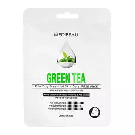 MEDIBEAU Маска для лица с экстрактом зеленого чая (успокаивающая) 20.0