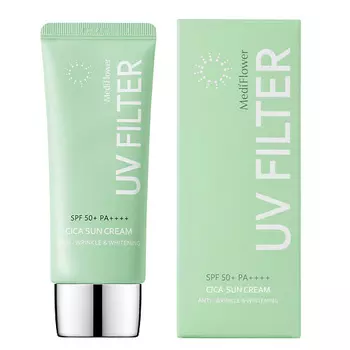 MEDIFLOWER Солнцезащитный увлажняющий крем с центеллой SPF50+/ PA++++ 50