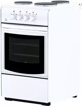 Плита электрическая Flama AE 1304 W белый/черный