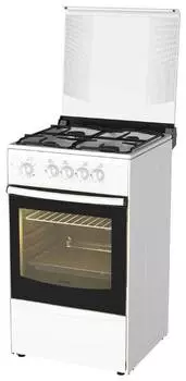 Плита газовая Darina 1B1 GM 441 018 W белый/черный