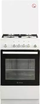 Плита газовая De Luxe 5040.40г (кр) ЧР белый/черный