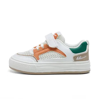 Детские кроссовки для скейтбординга Kids Low-top Orange Warrior, белый/оранжевый