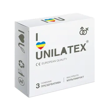 Презервативы Unilatex Multifruits, 3 шт.