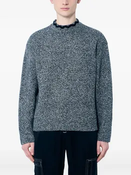 Свитер с круглым вырезом NMARYTHM TEXTILE, черный