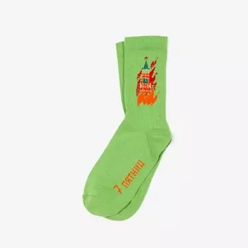 Носки 7 пятниц Башня в огне, травяные, 35-40