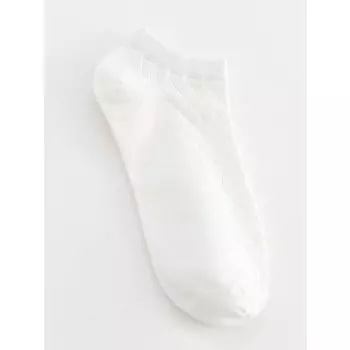 Носки короткие Krumpy Socks Перфорация. Ромбики, 35-40, белые