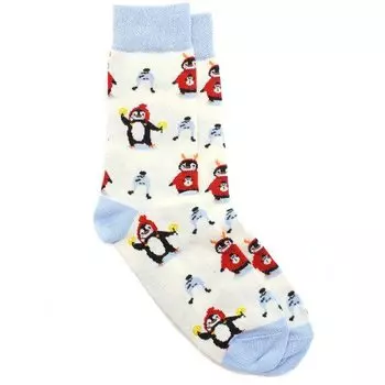 Носки Krumpy Socks WoW. Новогодние. Пингвин в Шапке, 35-40