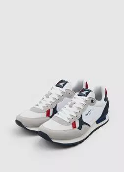 Мужские кроссовки Pepe Jeans London (BRITT MAN STUDIO GREEN s_PMS30851), белые
