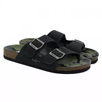 Мужские сланцы Pepe Jeans London(BIO BUCKLES SUEDE CAMU PMS90084), серые