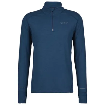 Беговая рубашка Stoic HelsingborgSt Performance Longsleeve with Zip, цвет Denim Blue Melange