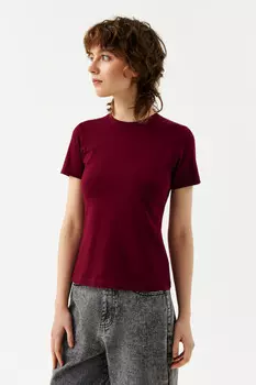 Футболка oversize хлопковая однотонная