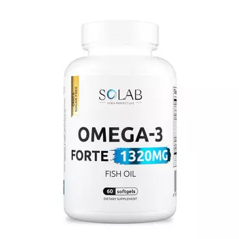 Омега-3 Форте 1320 мг Solab, 60 шт, капсулы