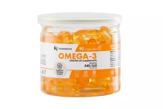 Омега 3 VeganNova Рыбий жир, 90 шт, капсулы (70719841)