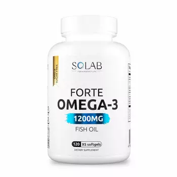 Омега-3 XS Форте 1200 мг Solab, 120 шт, капсулы