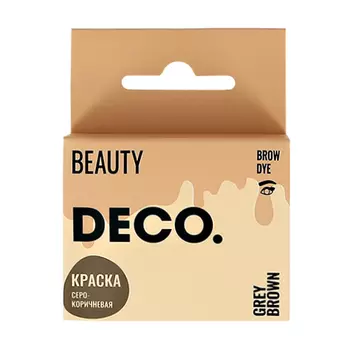 Краска для бровей DECO. в саше с окислителем тон серо-коричневый 3 мл