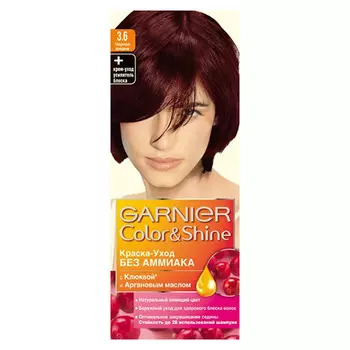 Краска для волос GARNIER COLOR &amp; SHINE тон 3.6 Черная Вишня 60 мл