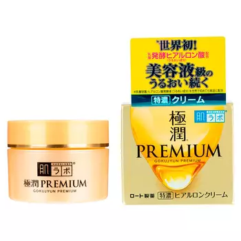 Крем для лица HADA LABO GOKUJYUN PREMIUM с гиалуроновой кислотой увлажняющий 50 г