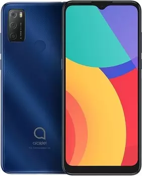 Смартфон Alcatel 1S 6025H blue, 6.52", 720x1600, 3Gb/32Gb, 2 Sim, 3G, 4G, GSM900/1800, 13Mpix, Android 11, FM, microSD max512Gb