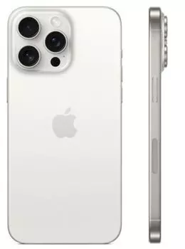 Смартфон Apple iPhone 15 Pro 1TB (MTQJ3ZA/A) White Titanium (A3104), with 2 Sim trays no eSim