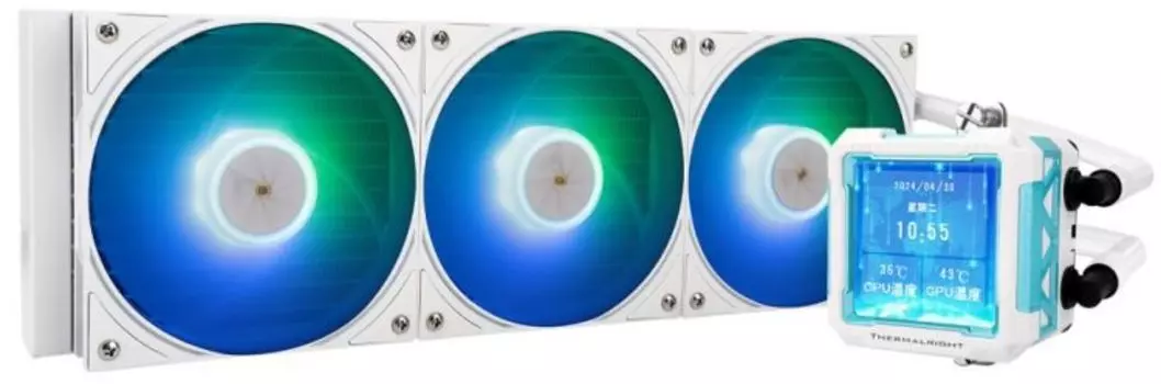 Система охлаждения жидкостная Thermalright Frozen Warframe PRO 360 White ARGB LGA115x/1200/1700/1851/2011/2066/AM4/AM5 (3*120mm, 2000rpm, 70.84CFM, 29