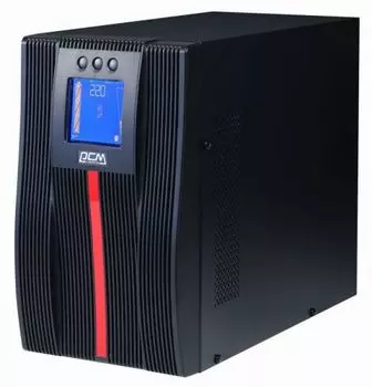 Источник бесперебойного питания Powercom MAC-1500 (УЦЕНЕННЫЙ) 1500VA / 1500W, Tower, IEC, LCD, Serial+USB, SmartSlot, подкл. доп. Батарей