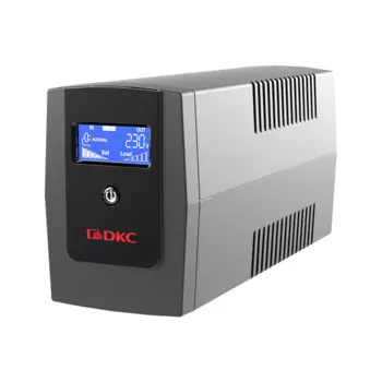 Источник бесперебойного питания DKC INFOLCD600I линейно-интерактивный, Info, 600VA/360W, 3xIEC C13, USB + RJ45, 1x7Aч, "RAM batt"