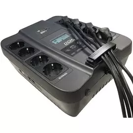 Источник бесперебойного питания Powercom SPD-750U LCD USB Back-UPS SPIDER, Line-Interactive, LCD, AVR, 750VA/450W, Schuko, USB, black