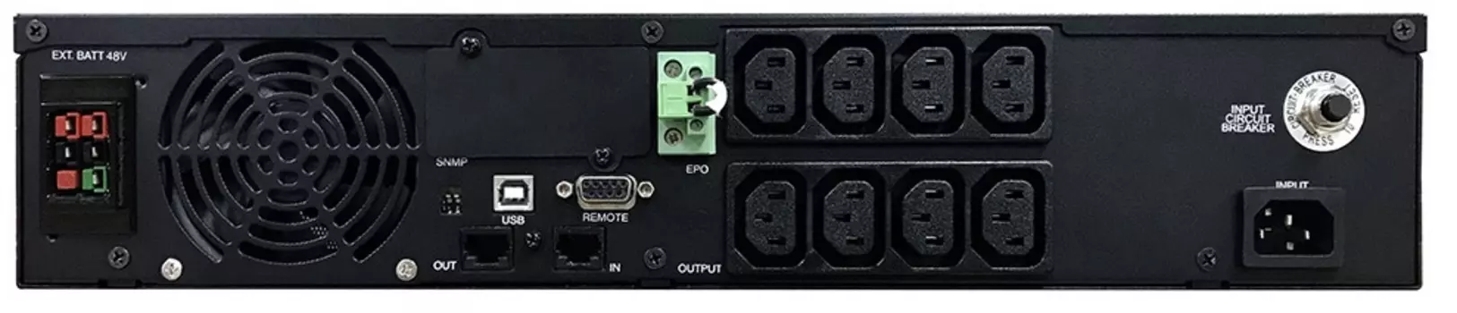 Источник бесперебойного питания Powercom SRT-1500A LCD Smart-UPS SMART RT, Line-Interactive, 1500VA / 1350W, Rack/Tower, IEC, Serial+USB, SmartSlot, п