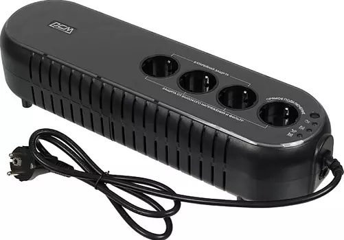 Источник бесперебойного питания Powercom WOW-850U (УЦЕНЕННЫЙ) Offline, 850VA/425W, USB, 4*EURO