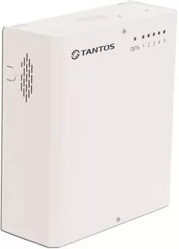 Источник бесперебойного питания Tantos ББП-50 V.5 MAX 12В, 5А 5 каналов (40,65А + 12,5А на регистратор) с фильтрацией от взаимного влияния потребите