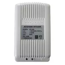 Источник питания AccordTec АТ-12/50 стабилизированный, 50 Гц 100...240 В, выходное напряжение постоянного тока 12,4...12.8 В, ном ток нагрузки 5 А, ма
