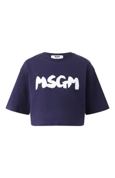 Хлопковая футболка MSGM