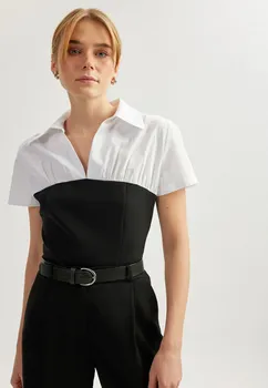 Блуза SHORT SLEEVE Koton, кремовый