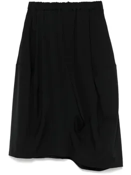 Шорты из саржевого переплетения Black Comme Des Garons, черный