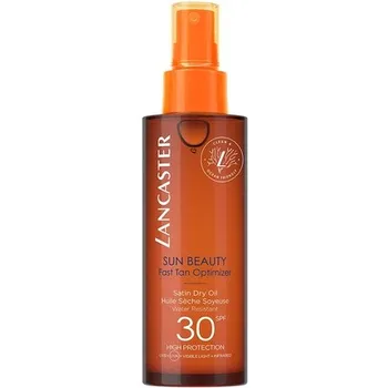 Sun Beauty Оптимизатор быстрого загара Satin Dry Oil Spf30 150 мл, Lancaster