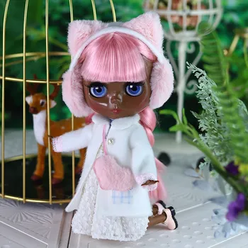 Ледяной DBS Blyth кукла 1/6 bjd шарнирное тело кукла супер черная кожа включая одежду обувь 30 см игрушка