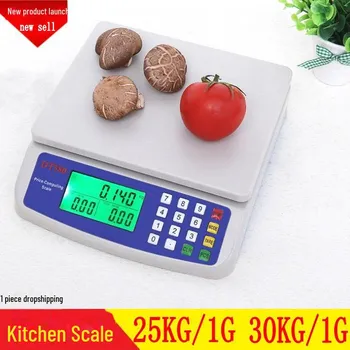 DT580 Мини цифровые кухонные и пекарские весы (1г-30кг Вместимость) Battery Model