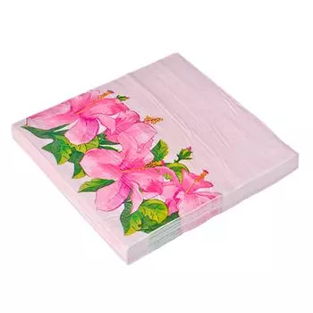 Салфетки бумажные 20шт, двухслойные, 33x33см "Розалия" GC Design