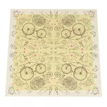 Салфетки бумажные 20шт, двухслойные, 33x33см "Велофрукт" GC Design