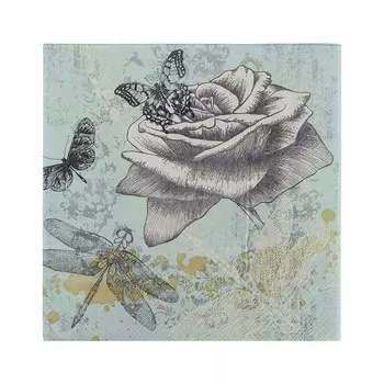 Салфетки бумажные двухслойные 10 шт, 33x33 см, 3 дизайна