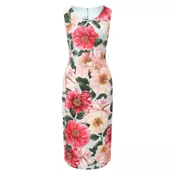 Платье из вискозы Dolce &amp; Gabbana