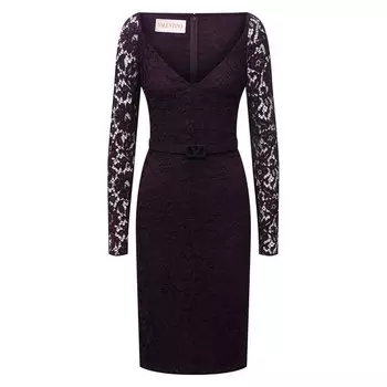 Платье из вискозы и хлопка Valentino