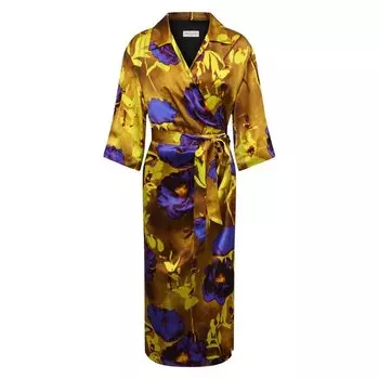 Платье из вискозы и шелка Dries Van Noten
