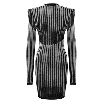 Платье из вискозы Balmain