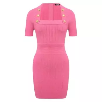 Платье из вискозы Balmain
