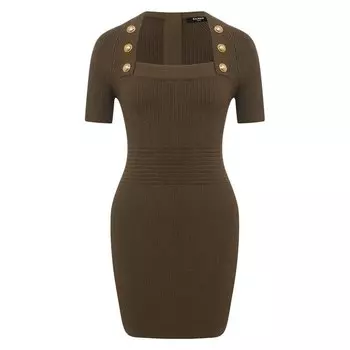 Платье из вискозы Balmain