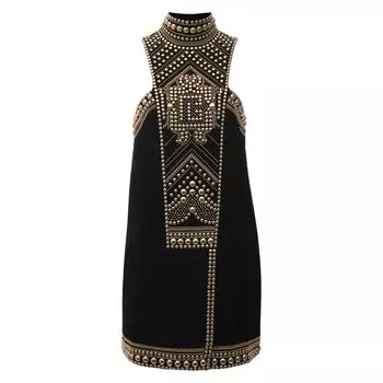 Платье из вискозы Balmain