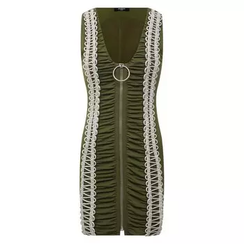 Платье из вискозы Balmain
