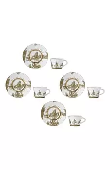 Набор Versailles из четырех кофейных чашек с блюдцами Bernardaud